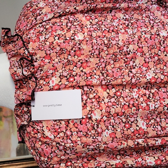 NWT O.P.T Anthropologie Floral Dress Boho - Picture 8 of 11